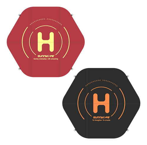 Heliponto Pista De Pouso Dupla Face 60cm Para Drones