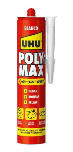 Uhu Polymax Express Blanco Adhesivo De Montaje Y Sellador