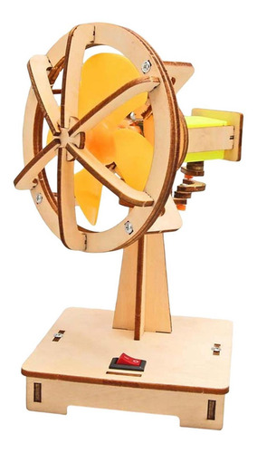 Diy Ventilador Pequeño De Madera Niños Ciencia Experimento