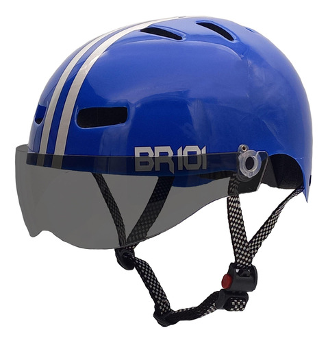 Capacete Urbano Br 101 Azul Gg Fume Bike/skate/patinete