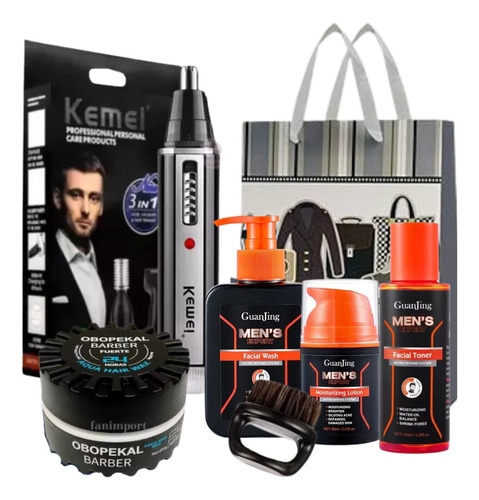 Set Regalo Para Ellos / Papá Cera Barba Hombre Rasuradora