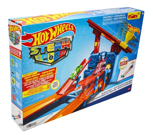 Pista Hot Wheels com Carrinho - Steam - Desafio do Equilibrio