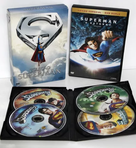 Coleção Dvd Superman - 5 Filmes - 6 Discos - (lacrado)