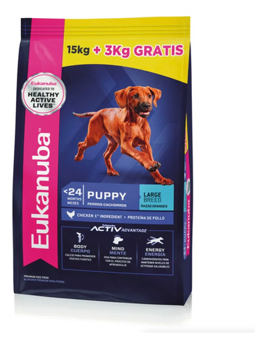 Eukanuba Cachorro Razas Grandes 18kg + Regalo Eleccion + Env