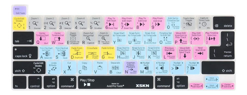 Xskn Shortcuts And Language Series Funda De Teclado De Silic