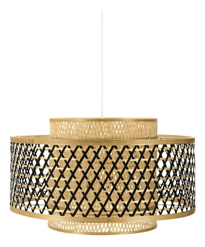 Lámpara Colgante Importada  Bamboo, Mimbre, Rattan Xl Envios