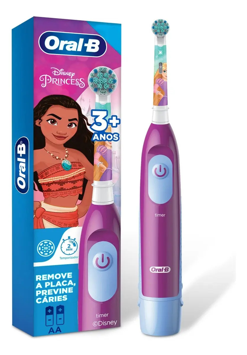 Escova de Dente Eletrica Infantil Oral-B Disney Princess 1 Unidade