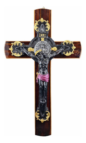 Cristo Del Veneno Crucifijo De Pared 60 Cm Resina Fina 