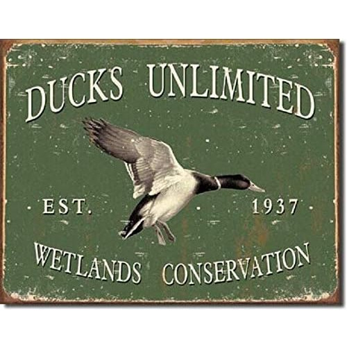 Señal De Lata Ducks Unlimited Since 1937 Aspecto Vinta...