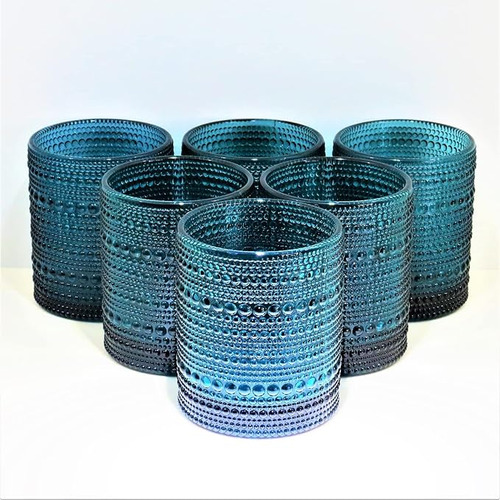 Paquete 6 Vasos Para Beber Hobnail 10 Onzas Vaso Vidrio Mode