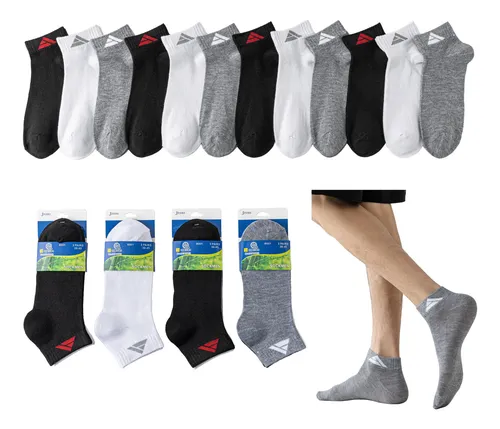 comprar Pack 12 Calcetines Tobillera Hombre Qikun. Deportivo. Bambú 
