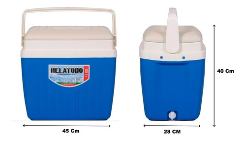 Helatodo Conservadora Grande 28 Lts Mas Bidon Termico 2lt