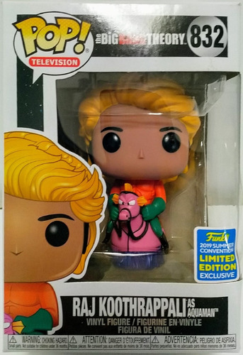 Funko Pop!® Tv : The Big Bang Theory Sdcc Raj Como Aquaman!