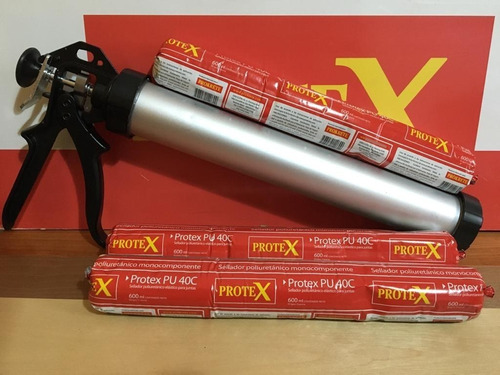 Protex Pu 40c X 600 Cc X 3 Unidades + Pistola Basica M600