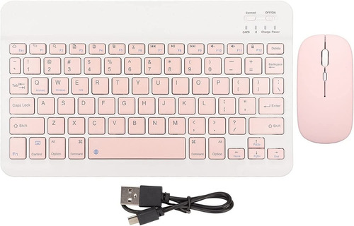 Recargable Inalambrico Bluetoothteclado,mouse Soporte Tablet