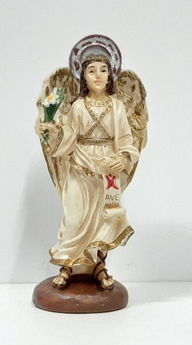 Estatua De San Gabriel Arcángel  - 10 Cm - Resina Poliéster 