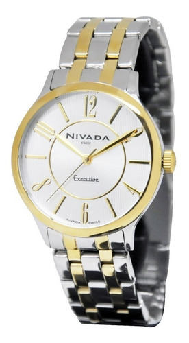 Reloj Acero Dorado Con Extensible Acero Combinada Nivada
