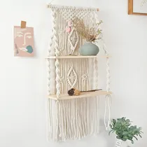 Comprar Estantería Colgante Macramé Con Borlas Para Decoración Boh