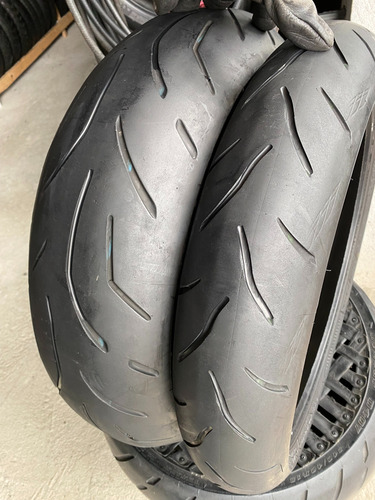 Pneus 120/70/17 E 180/55/17 Bridgestone Usados Bons Hornet (Usado)