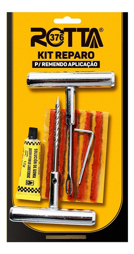 Kit Remendo Ferro Reparo Macarrão Pneu Carro Moto S/ Câmara