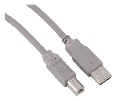 Cable Usb Impresora Manhattan A-b 3 Metros 317863 Color Gris