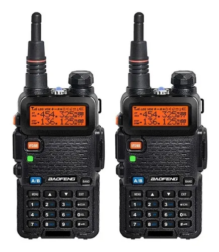 comprar Kit 2 Rádio Ht Dual Band Uhf E Vhf Baofeng Uv5r Rádio