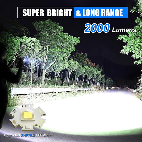 Linternas Led Ip67 1000lm - Luz Flash Súper Brillante