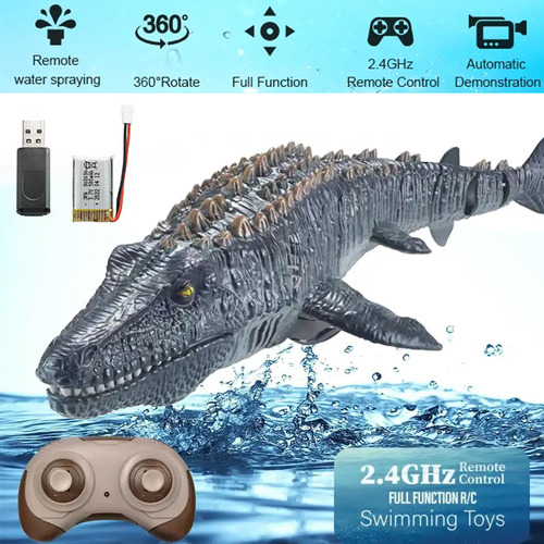 Juguete De Dinosaurio Rc Mosasaurus Con Mando A Distancia