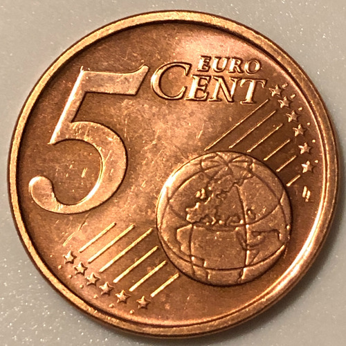 Irl030 Moneda Irlanda 5 Euro Cent 2002 Unc-bu Ayff (Usado)
