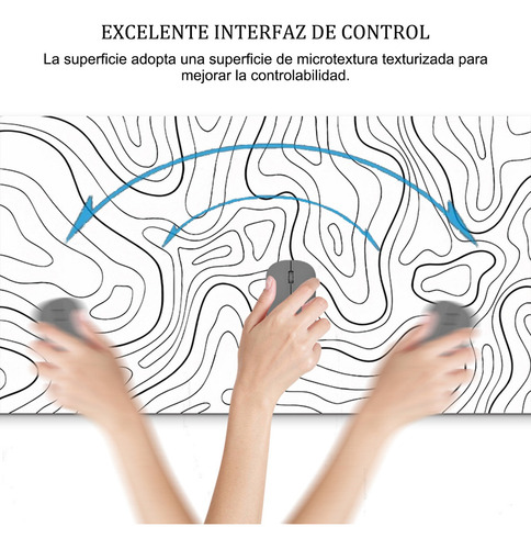 Para Mouse Pad Alfombrilla Ratón Terreno Base Impermeable