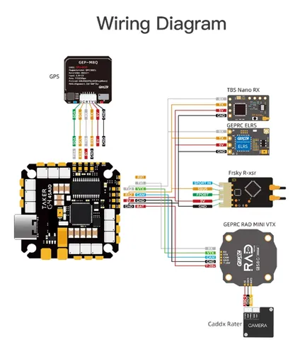 Controlador De Vuelo Taker G4 45a Aio Baro Osd G473 Blhelis