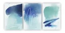 Comprar Kit 3 Quadros Céu Nuvem Arte Decorativo Quarto Sala Azul