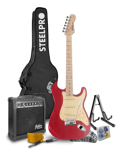 Paquete Guitarra Electrica Series Jethro By Steelpro 046-sk