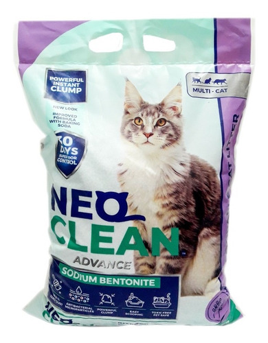 Arena Para Gatos Neo Clean 4 Kg, Aglomerante Sin Hacer Polvo