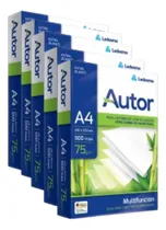 Comprar Resma Autor A4 Caja X 5 Papel 75 Grs 500 Hojas Envio Rapido