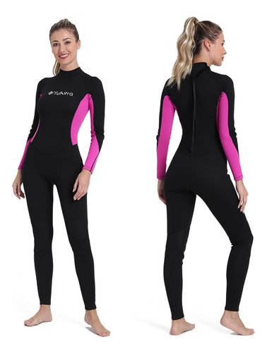 Yukvra Women Wetsuit Long Sleeve Full Body Surfing Suits For