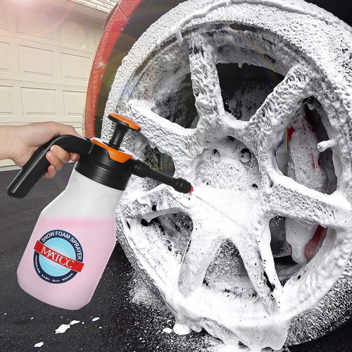 Imagen 1 de 10 de Botella Pistola Espuma Nieve Bomba Lavado Autos 2 Litros B12
