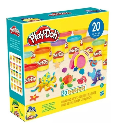 Play Doh Set Magico Multicolor 20 Latas Hasbro Niños Masa