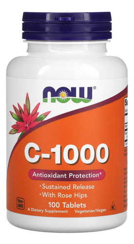 Vitamina C-1000 100 Capsulas Now 