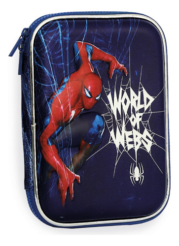 Cartuchera Canopla Spiderman Eva 1 Piso Rígida Mooving Color Azul Spiderman 06101 1 Piso Evaazul Spiderman 06101