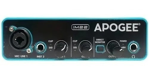 Placa De Audio Apogee Im22 Interfaz 2 Canales Usb Estudio