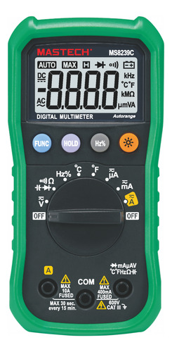 Multimetro Tester Digital Mastech Ms8239c V Dc/ac-a Dc/ac-°c