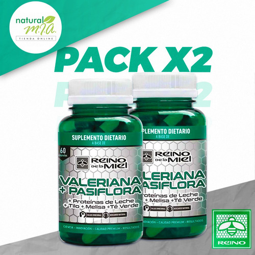 Pack X 2 - Valeriana + Pasiflora Reino - Descanso Natural
