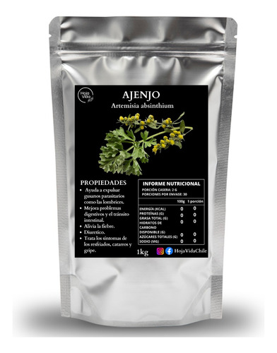 Ajenjo ( Artemisia Absinthium )  100g