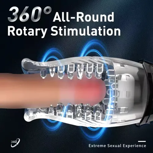 Masturbador Consolador Masculino Vibrador Rotacion Bellucci