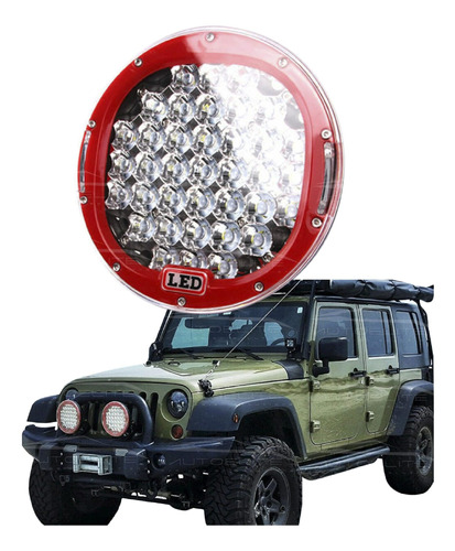 Pieza Faro Led 96w Redondo 9 Pulgadas Universal Jeep Rzr