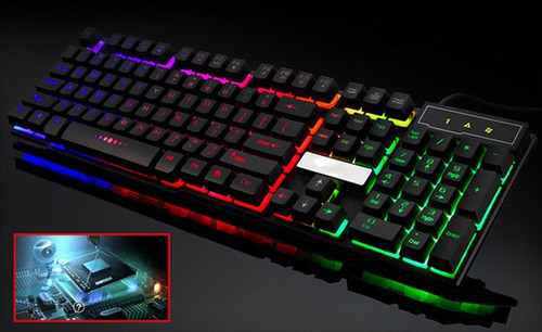 Kit Teclado + Ratón Gamer Retroiluminado Usb 198i Cmk-188