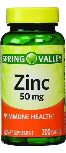Zinc 50mg Spring Valley 200 Cap