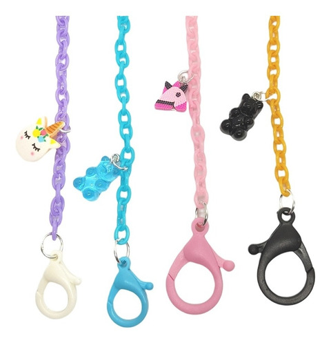 Imagen 9 de 9 de 12 Cadenas De Plástico Finas Colores Para Bisutería