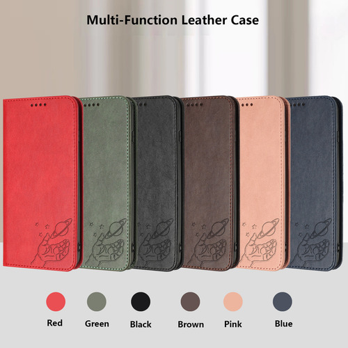 Funda Para Teléfono Motorola G04s 4g/e14 4g/g34 Con Tapa, Ranuras Para Tarjetas, Funda De Piel Estampada